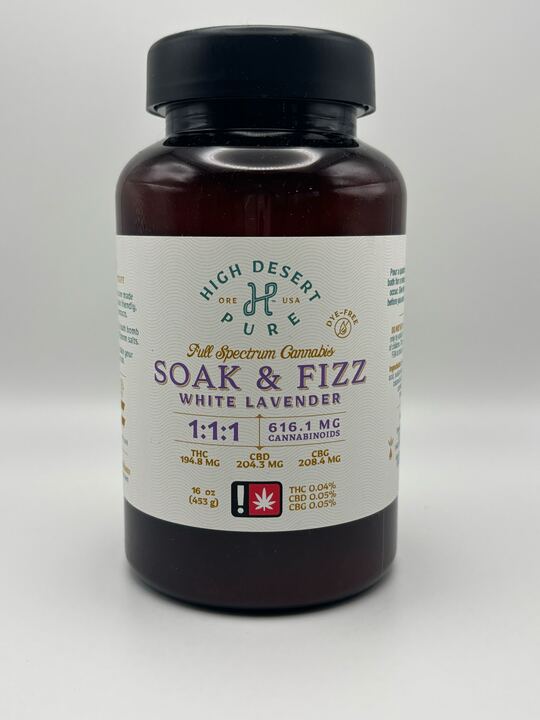 Photograph of product: Soak + Fizz | 1:1:1 | White Lavender