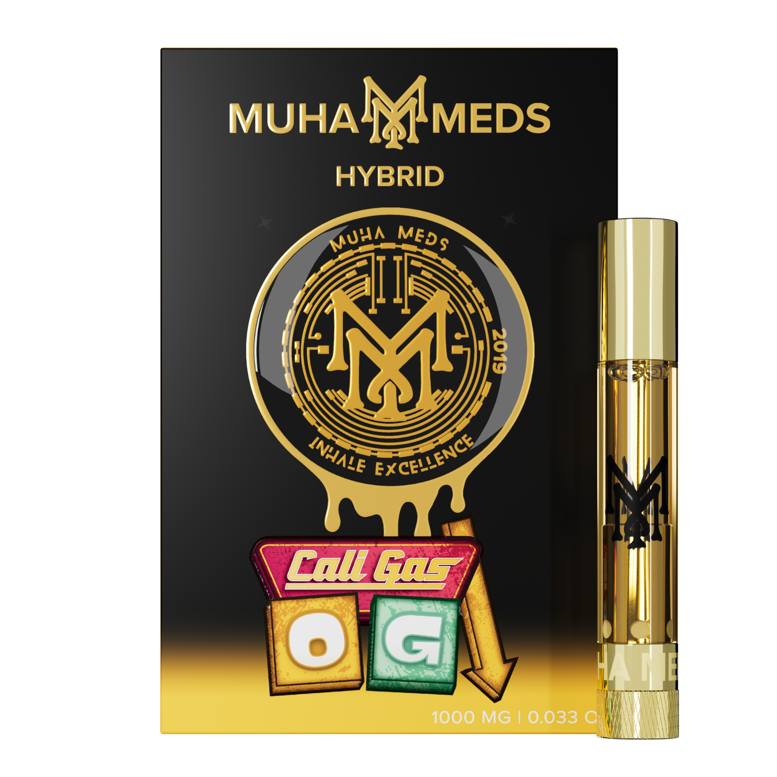 Photograph of product: Muha Meds | Cali Gas OG Distillate Cart