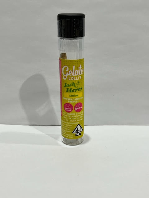 Photograph of product: Jack Herer Lollis 1.2g Infused Pre-Roll - Gelato