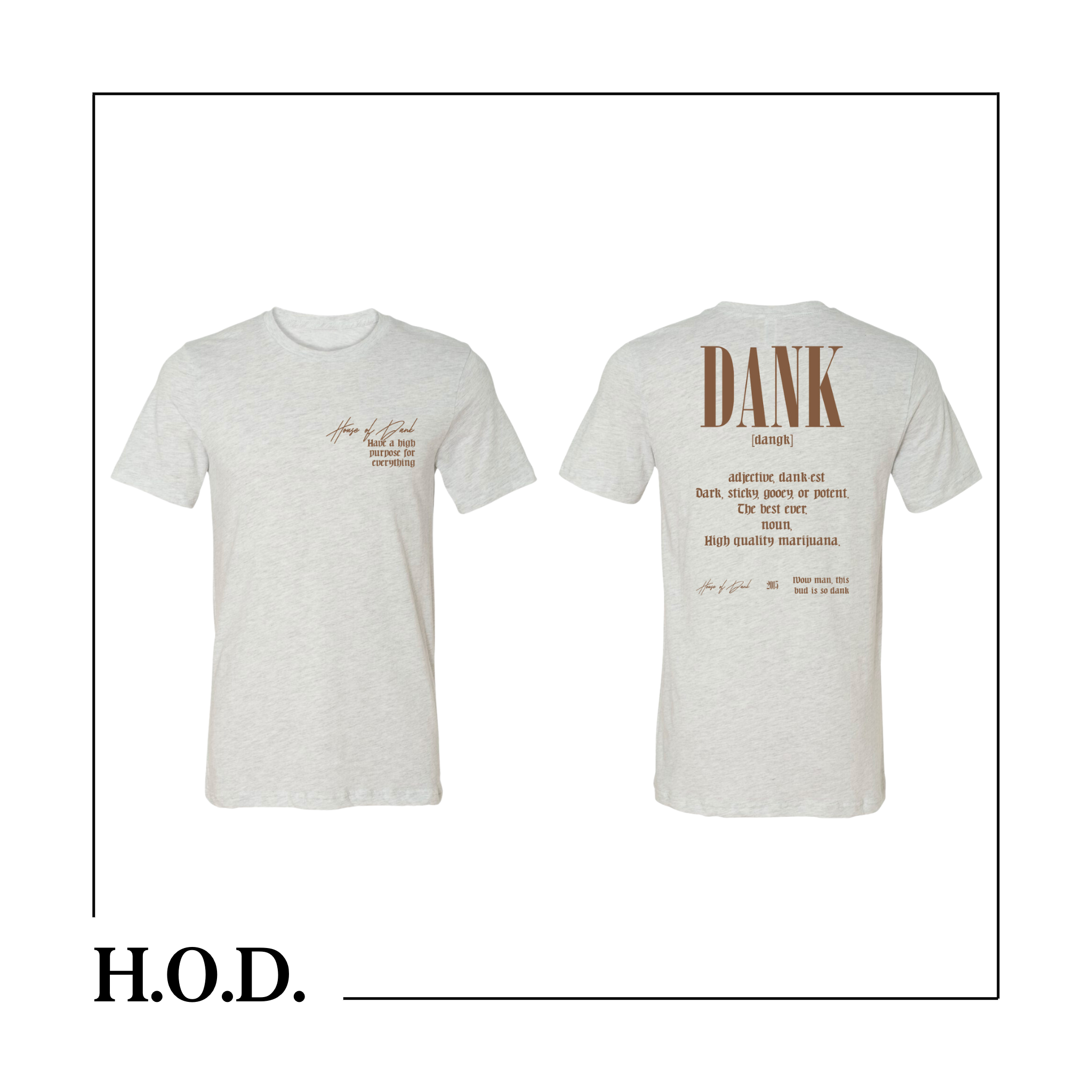 Photograph of product: H.O.D. Dank Ash Short Sleeve Tee XL