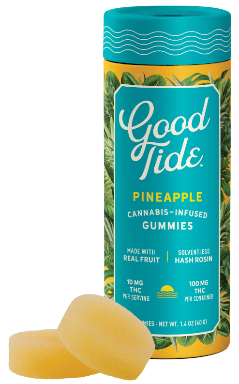 Photograph of product: Good Tide - Rosin Gummy  - Pineapple - (S) - 100mg