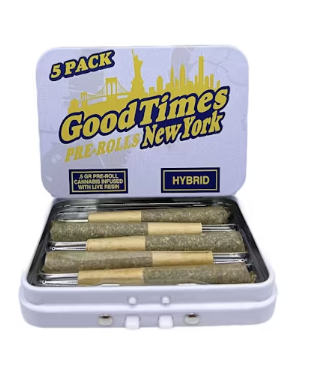 Photograph of product: Goodtimes Sour Skittles Infused Pre Rolls 5 Pack