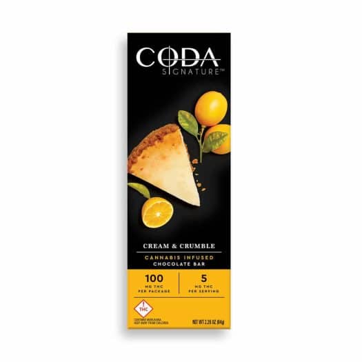 Photograph of product: Coda | Chocolate Bar | - 100mg | Cream and Crumble