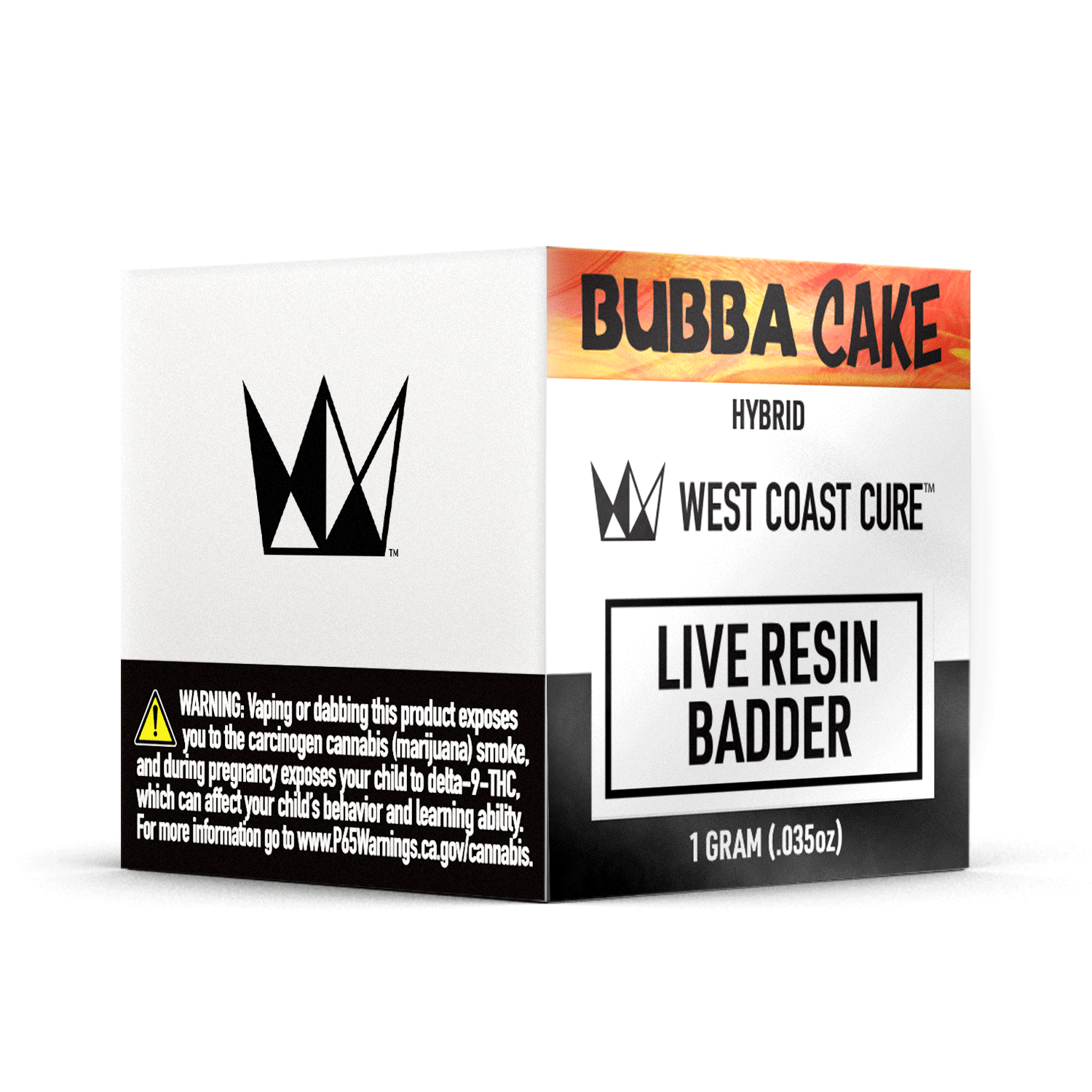 Photograph of product: WCC 1G Live Resin Badder - Bubba Cake