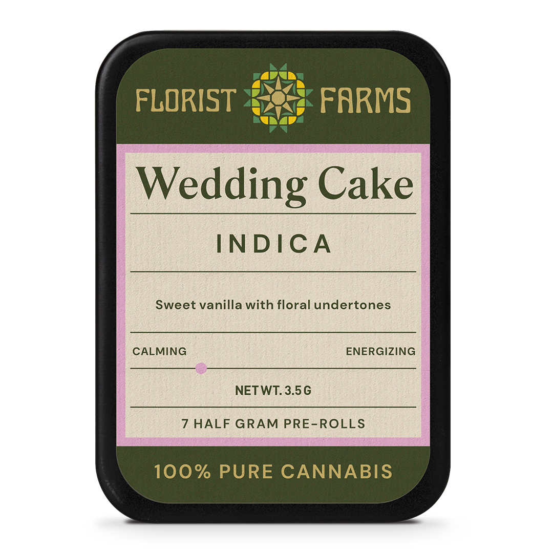Photograph of product: Florist Farms Wedding Cake Pre Rolls 7PK