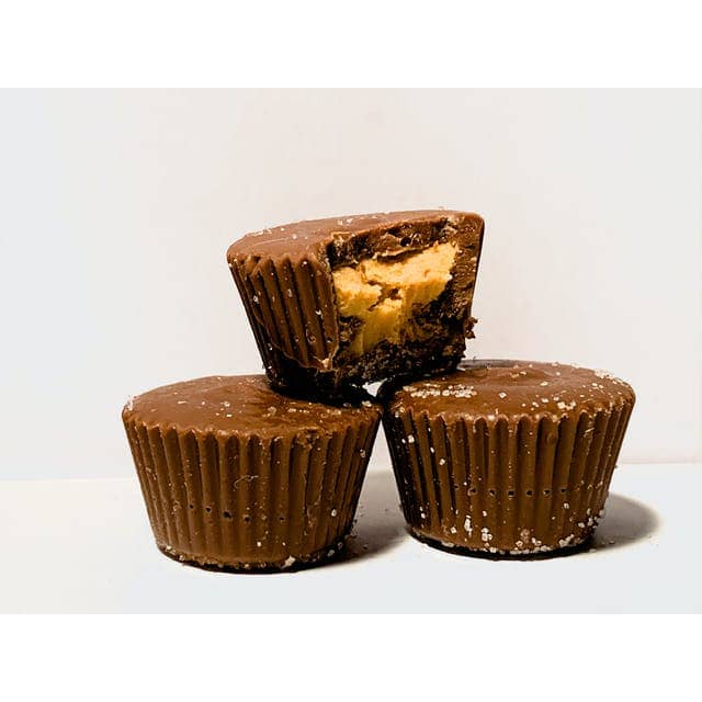 Photograph of product: Hybrid Dark Chocolate Peanut Butter Cups - 100mg