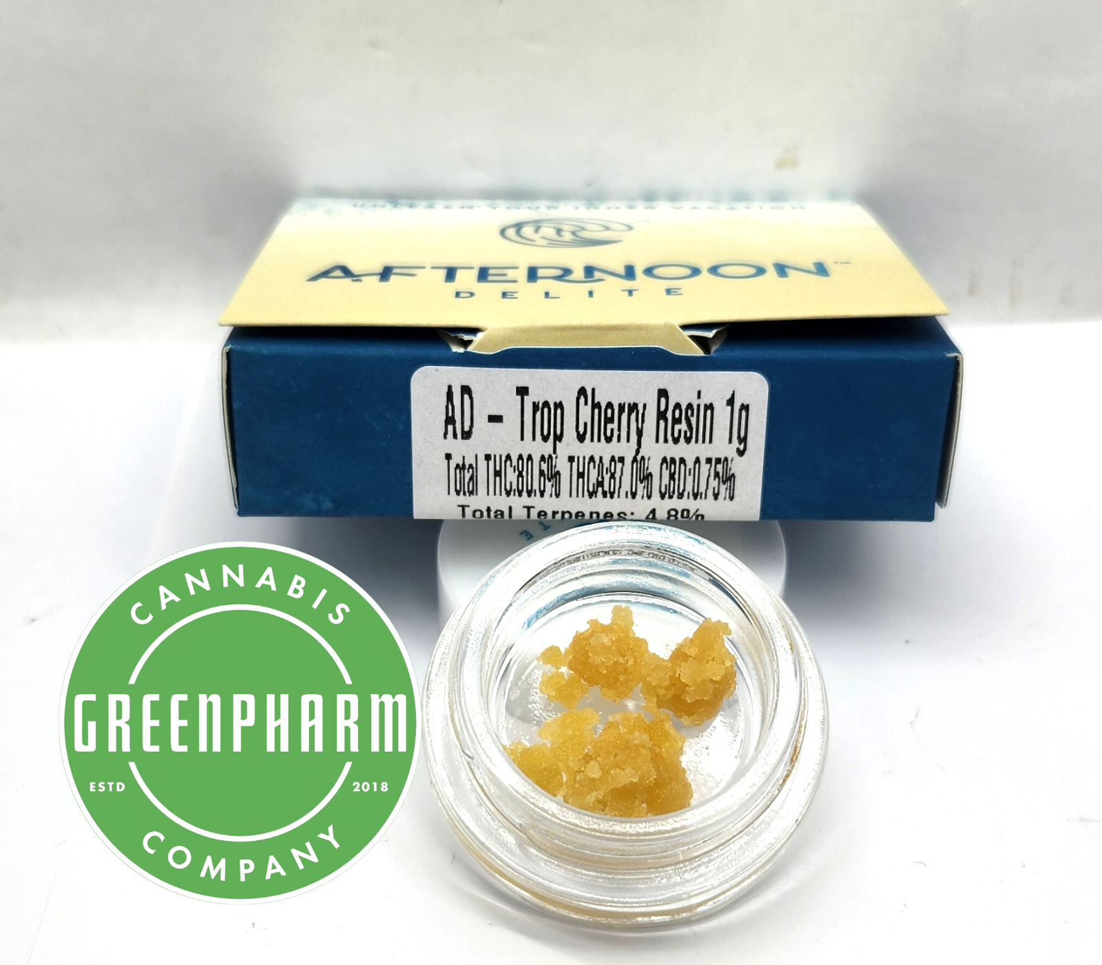 Photograph of product: Concentrate | Afternoon Delite | Trop Cherry Live Resin