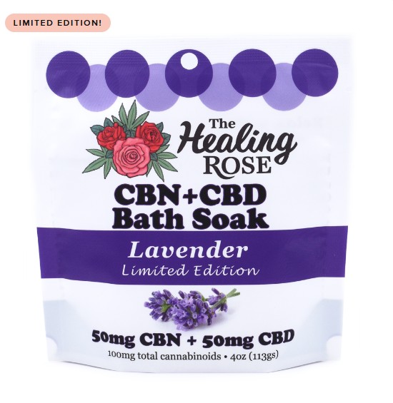 Photograph of product: Lavender CBN+CBD Bath Soak | 4oz