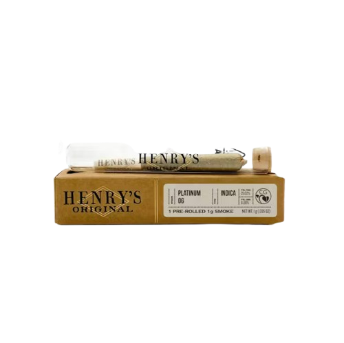 Photograph of product: PLATINUM OG (I) 1G PREROLL
