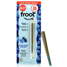 Photograph of product: Blue Razz Dream Infused - Preroll-1g