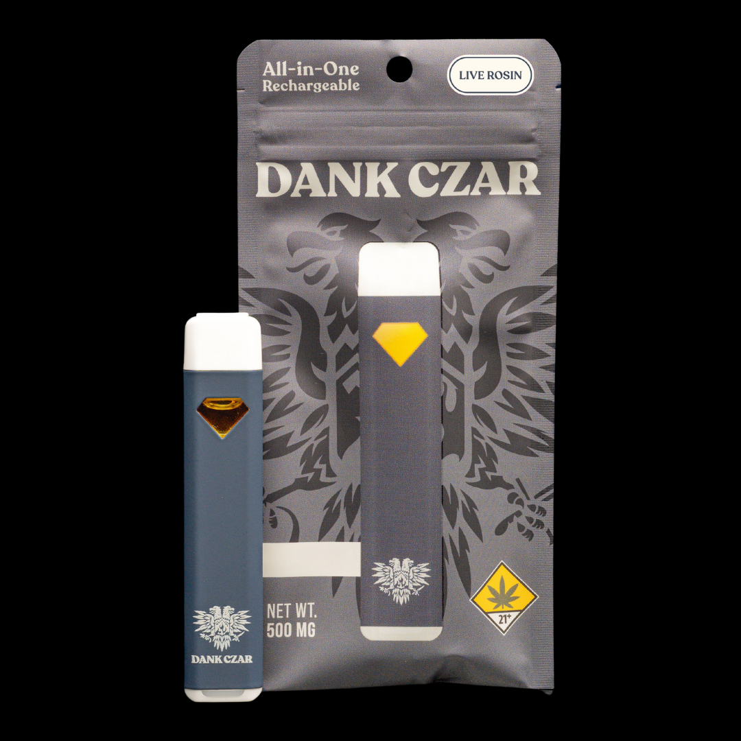 Photograph of product: Garlic Grapes DOH Approved Rosin Cartridge Dank Czar