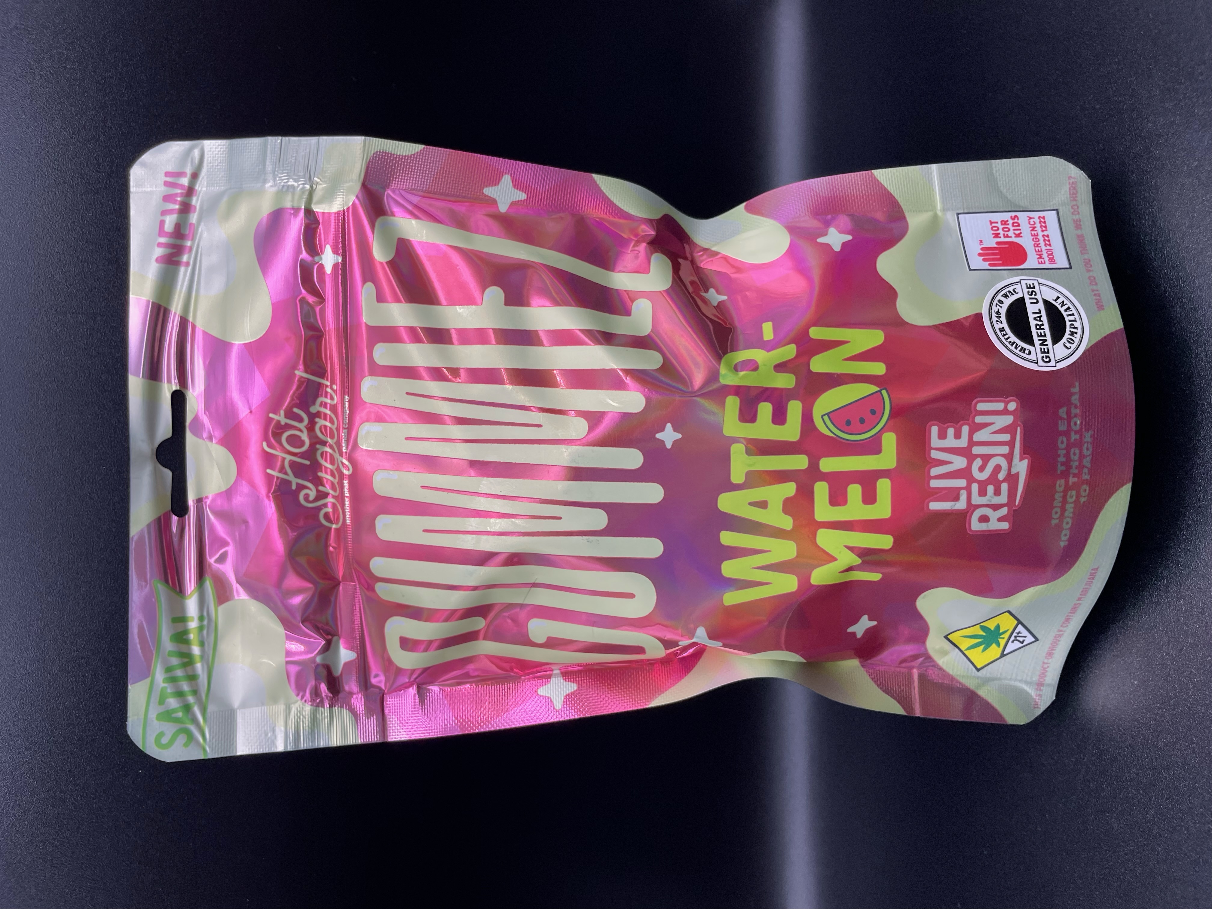 Photograph of product: DOH Panda Live Resin Gummiez - Watermelon Oui'd 10pk (1.76oz)
