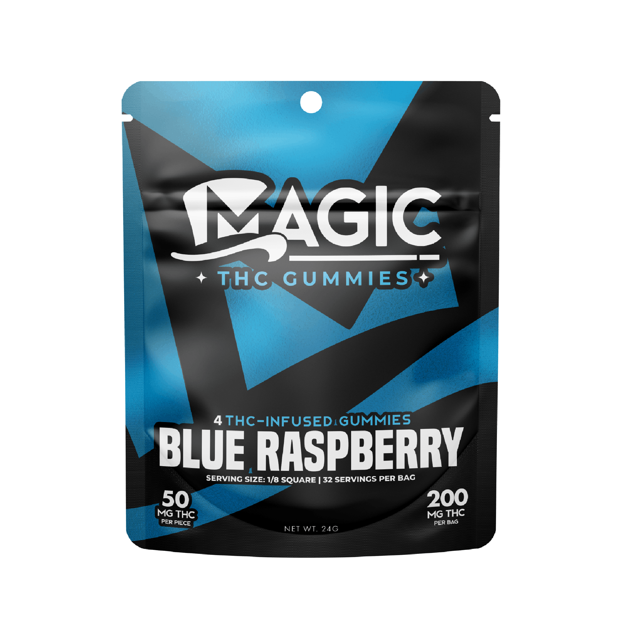 Photograph of Product: MAGIC EDIBLES| BLUE RASPBERRY GUMMIES | 200MG
