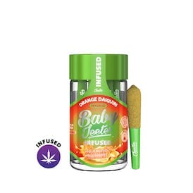 Photograph of product: *Orange Daiquri | .5g x 5 Infused Pre-Rolls - Baby Jeeters