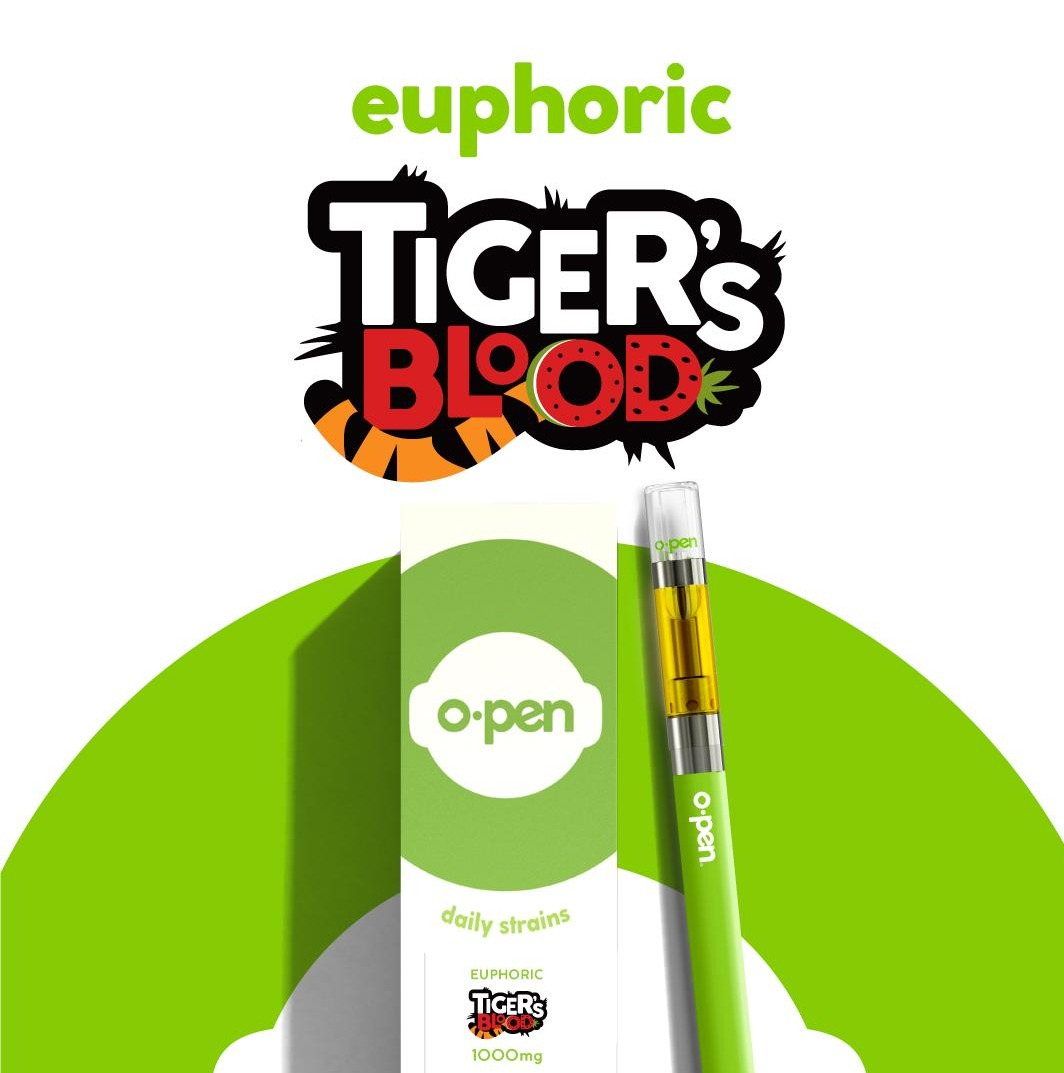 Photograph of product: O.Pen Daily Strains 1000mg Tigers Blood