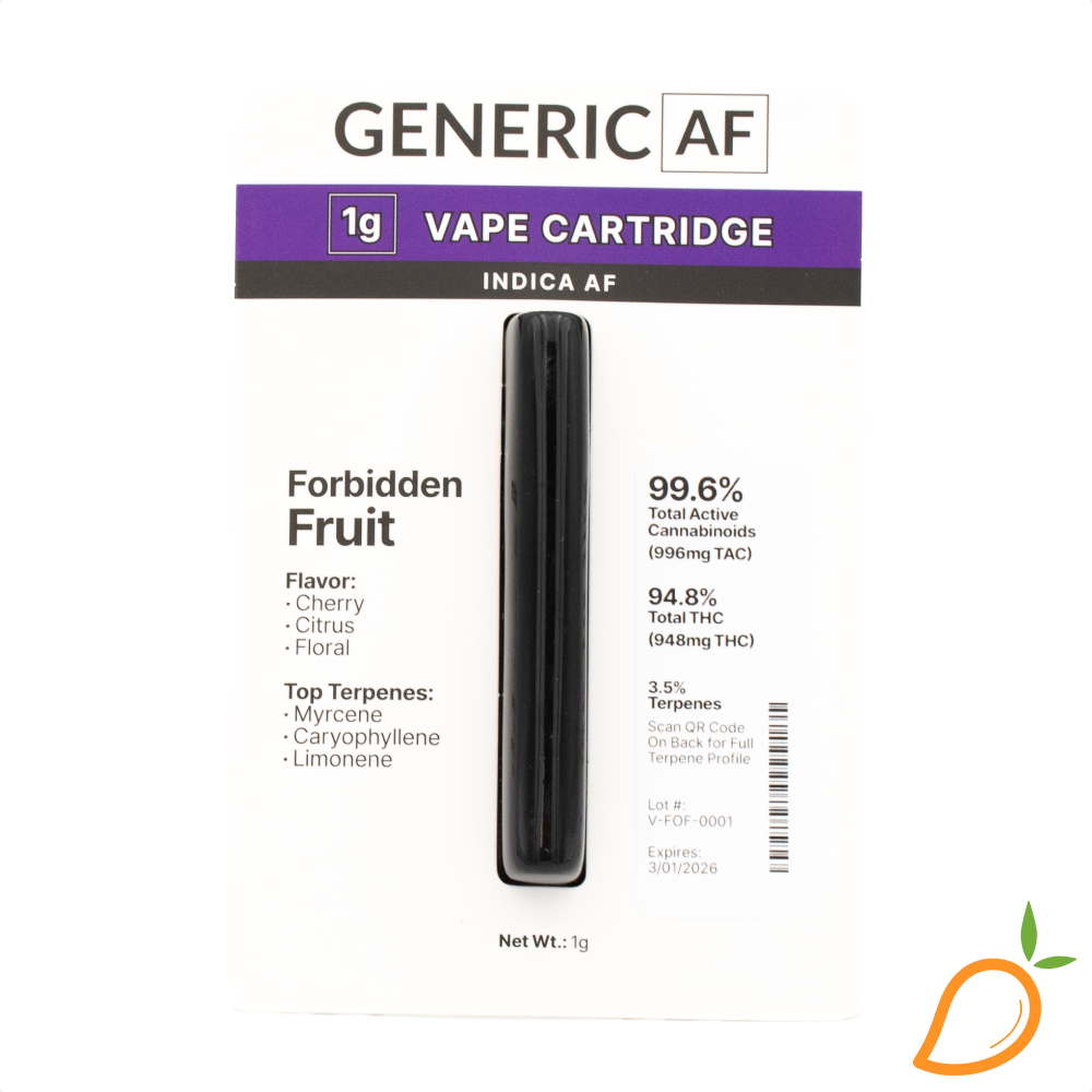 Photograph of product: 1g Forbidden Fruit Vape Generic AF