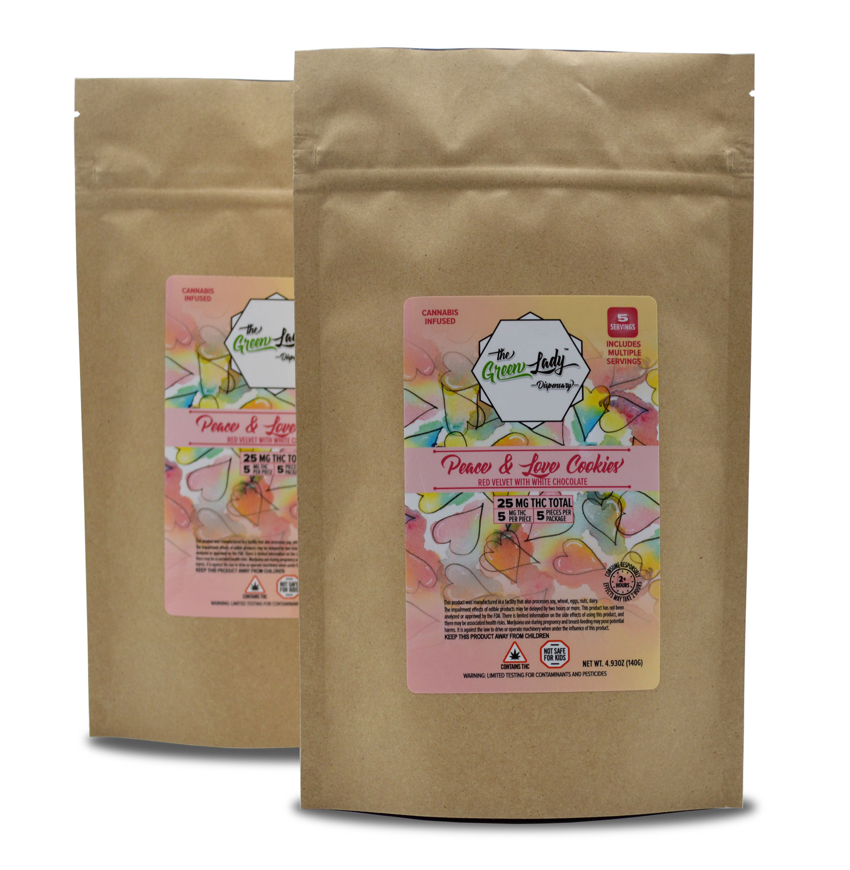 Photograph of product: Fresh Baked - Peace & Love Cookies - 25mg TH-oui - 5 Servings,  5mg