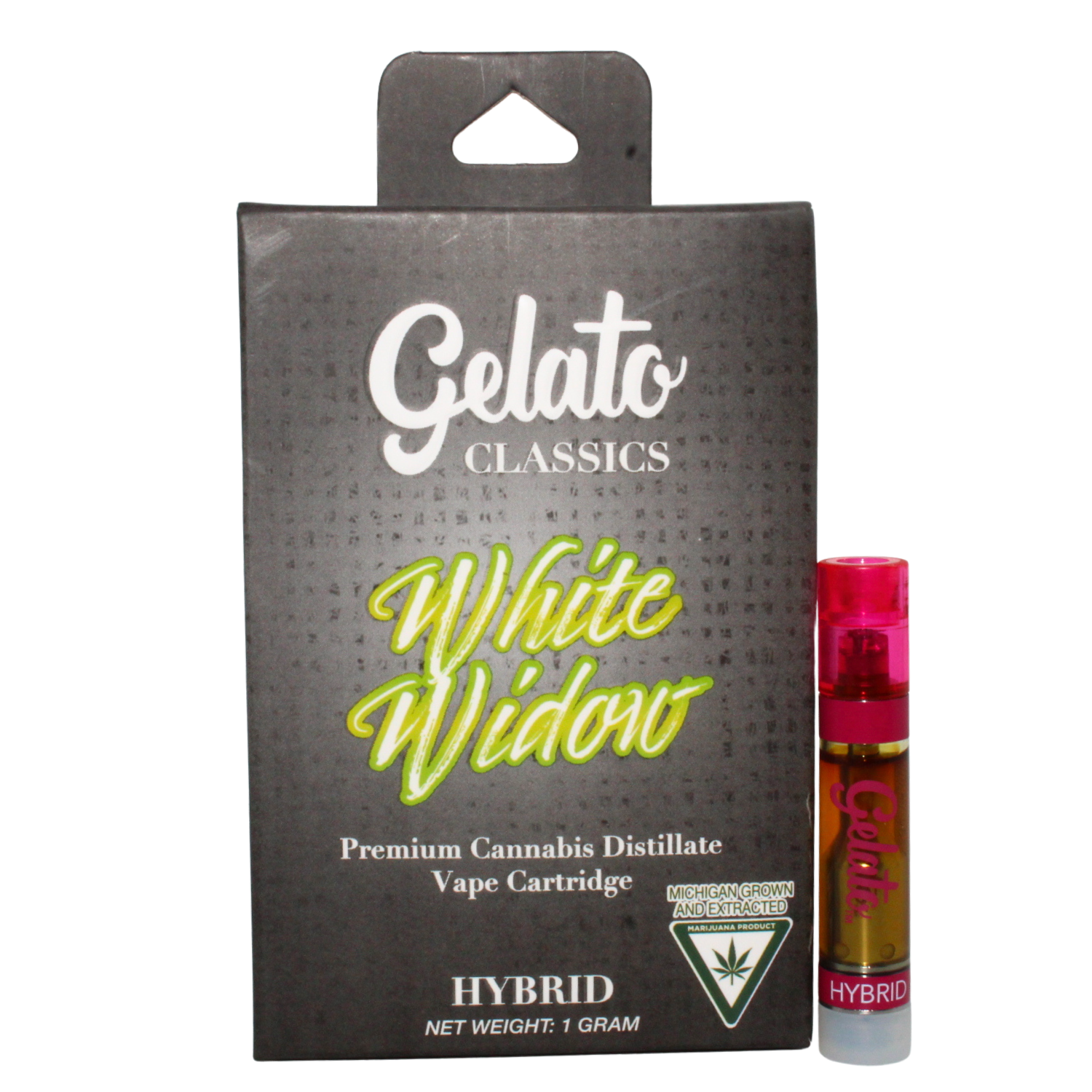 Photograph of product: GELATO WHITE WIDOW VAPE CART REC