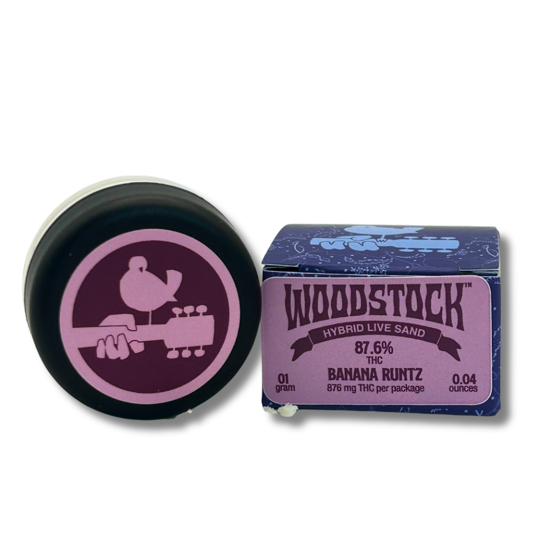 Photograph of product: Woodstock - Banana Runtz Live Sand - 1g