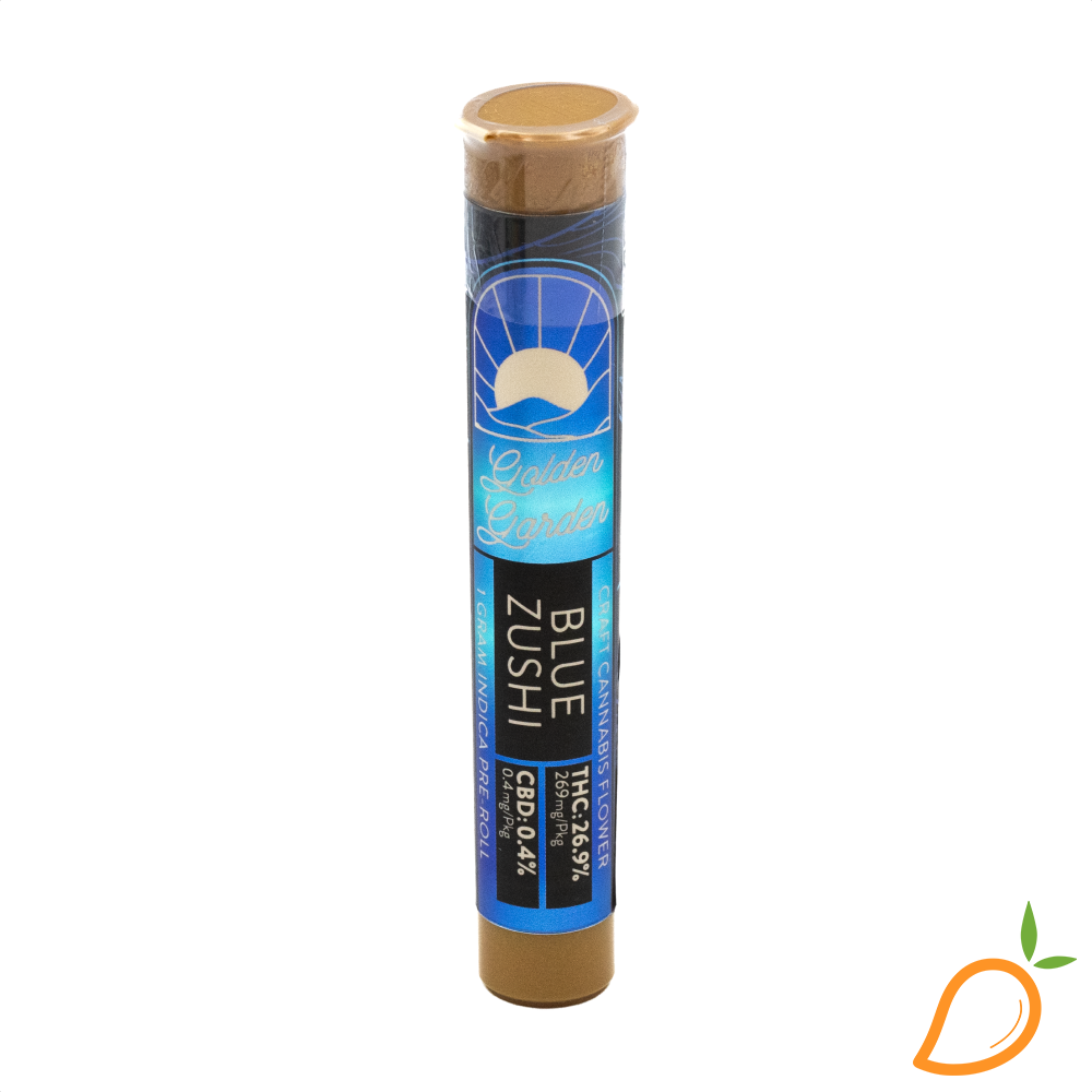Photograph of product: 1g London Pound Cake Preroll Golden Garden