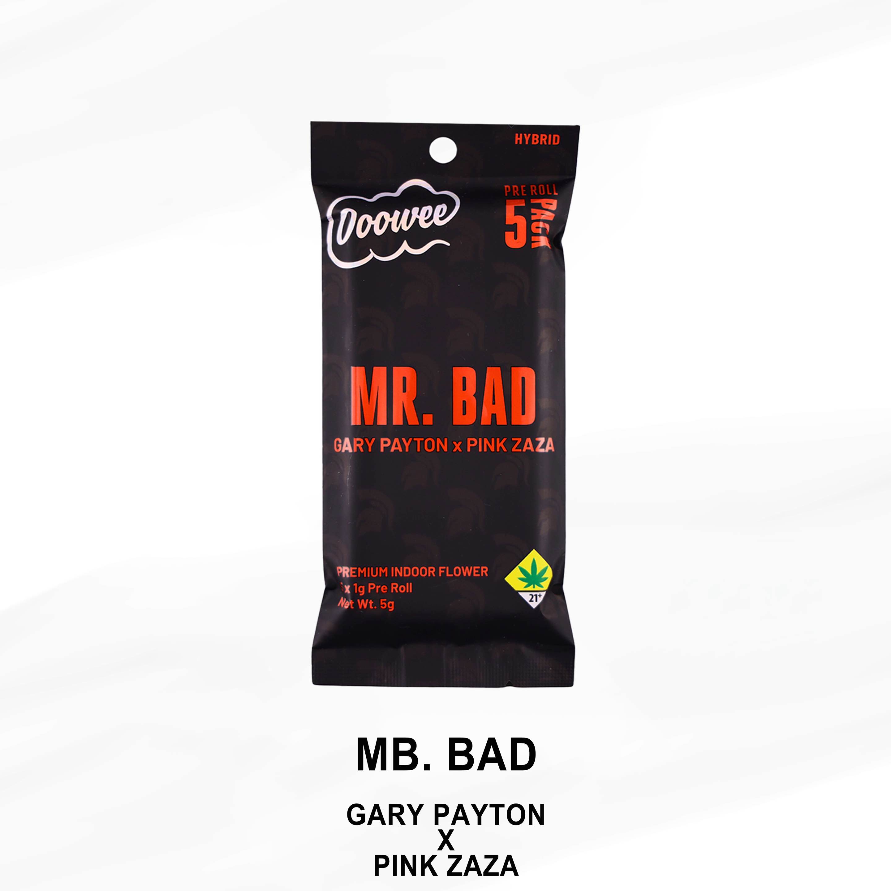 Photograph of product: Mr. Bad Pre-Rolls 5 Pack