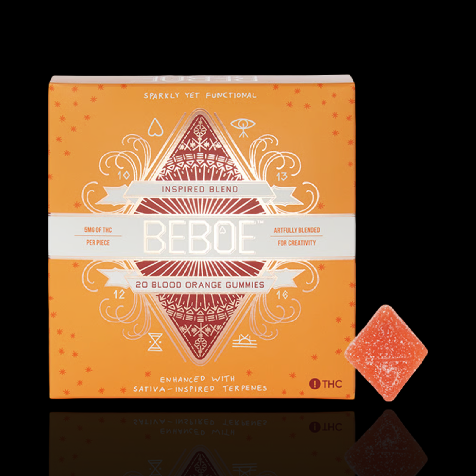 Photograph of product: Blood Orange Inspired Gummies 20 pieces