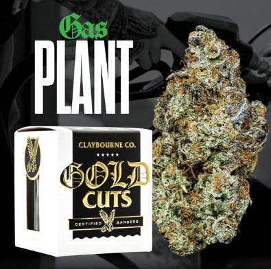 Photograph of product: [Claybourne Co.] Gold Cut Flower - 3.5g - Gas Plant (I)