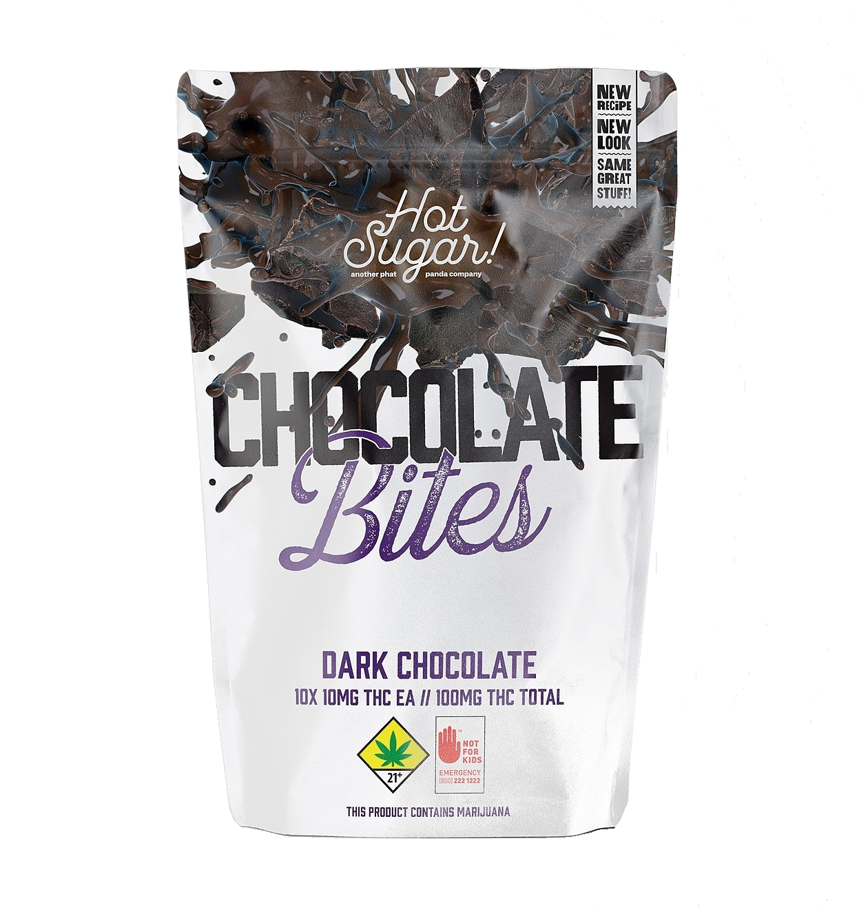 Photograph of product: Hot Sugar Dark Chocolate Bites LR Oui'd 100mg