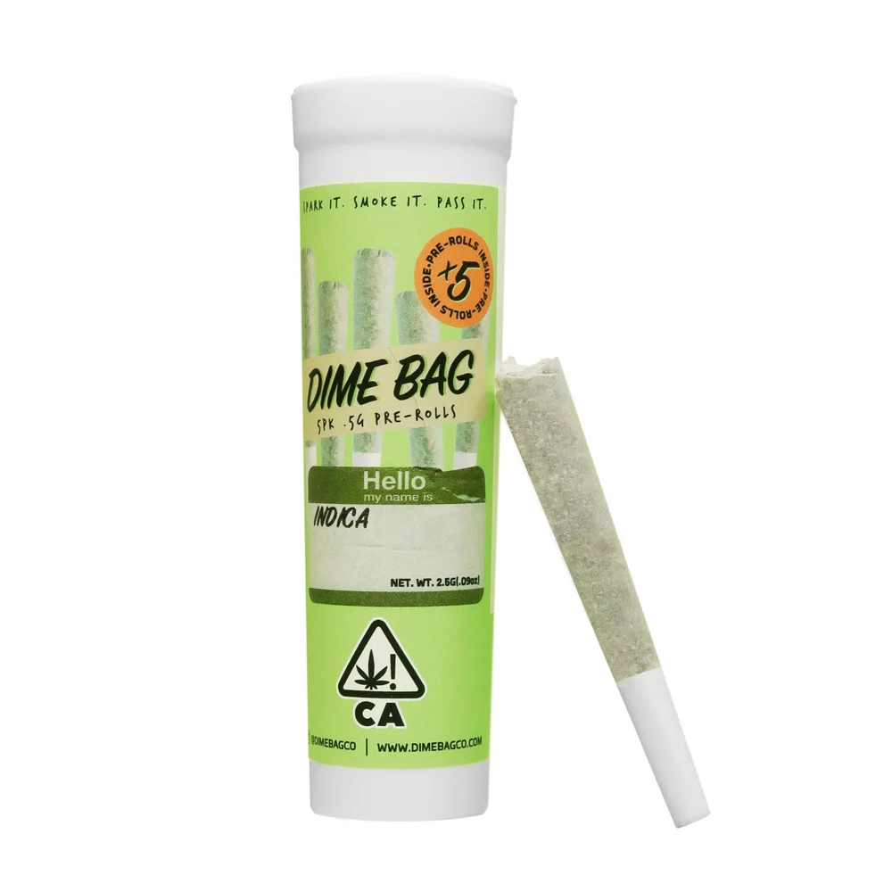 Photograph of product: Dime Bag | Zoap Pre-Rolls Hybrid 5-Pack (2.5g)