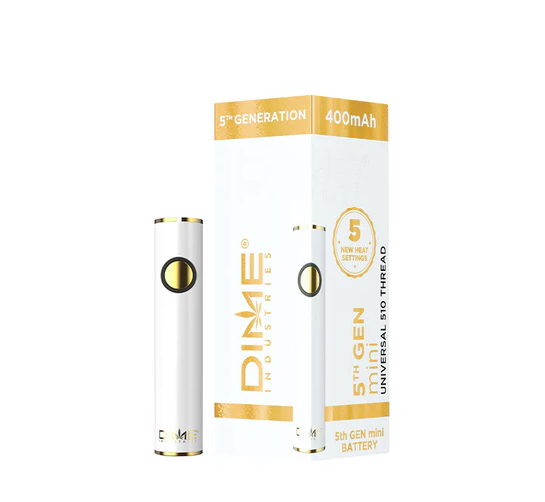 Photograph of product: Dime Industries | White Mini Battery | 5th Generation