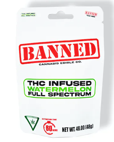 Photograph of product: Banned 200mg Gummies - Deep Sleep Watermelon