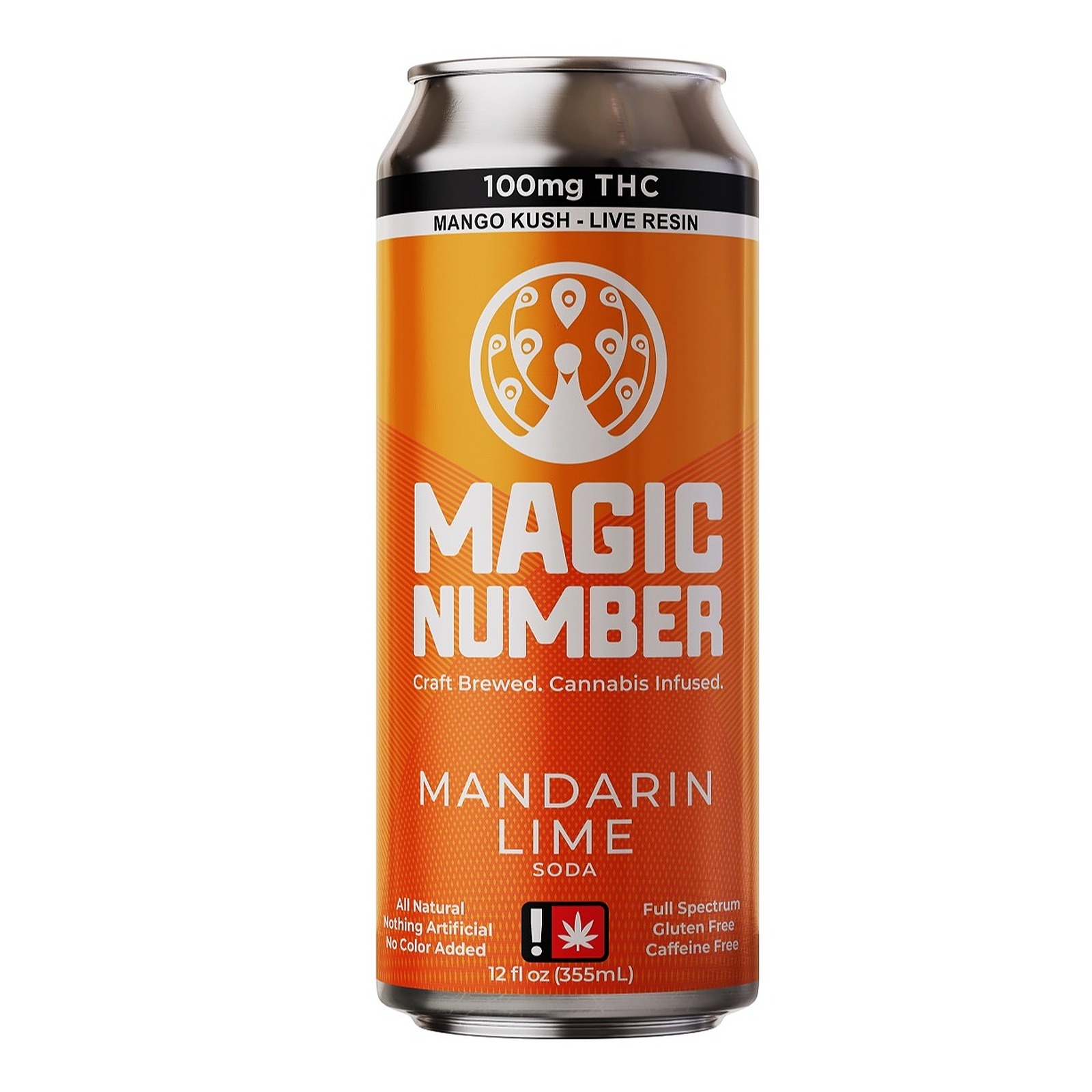 Photograph of product: Magic Number > Soda > 100mg > Mandarin Lime