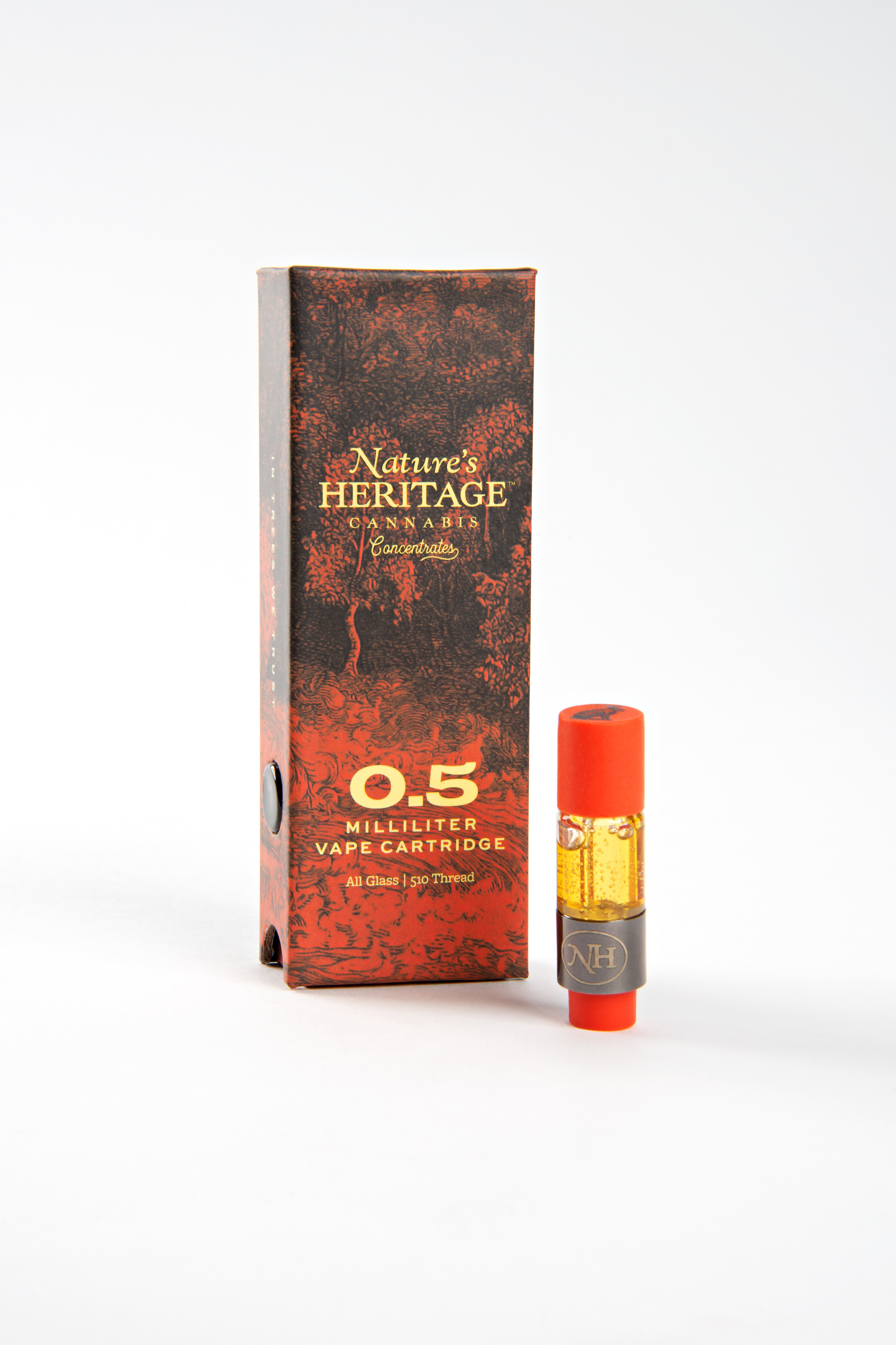 Photograph of product: Natures Heritage Live Resin Sauce Vape Cartridge - Romulan