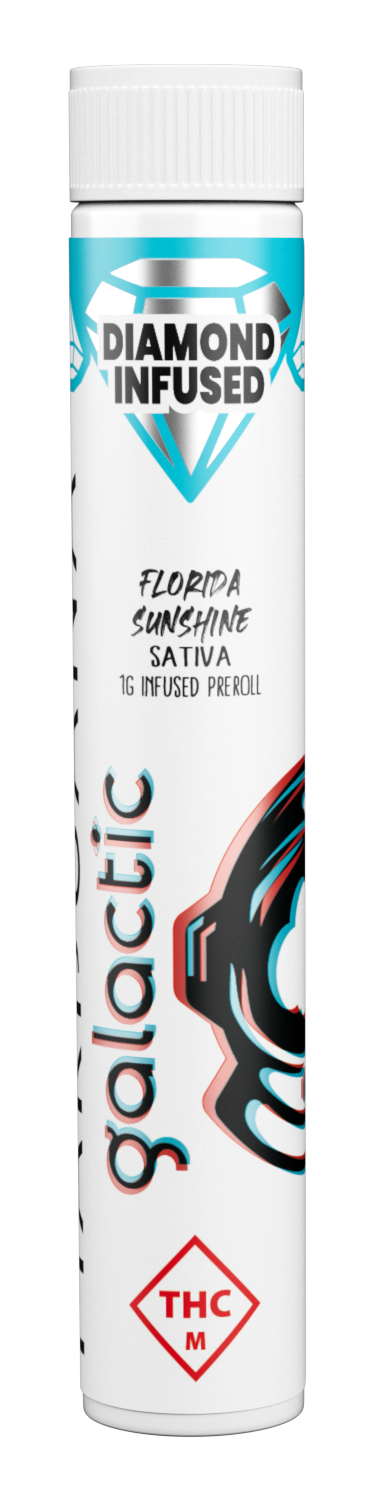 Photograph of product: Florida Sunshine - Diamond Infused Pre-roll - 1g