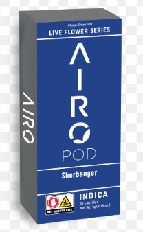 Photograph of product: Airo | Vape | Sherbanger | Live Flower | Cart | 1.0g-Oui'd