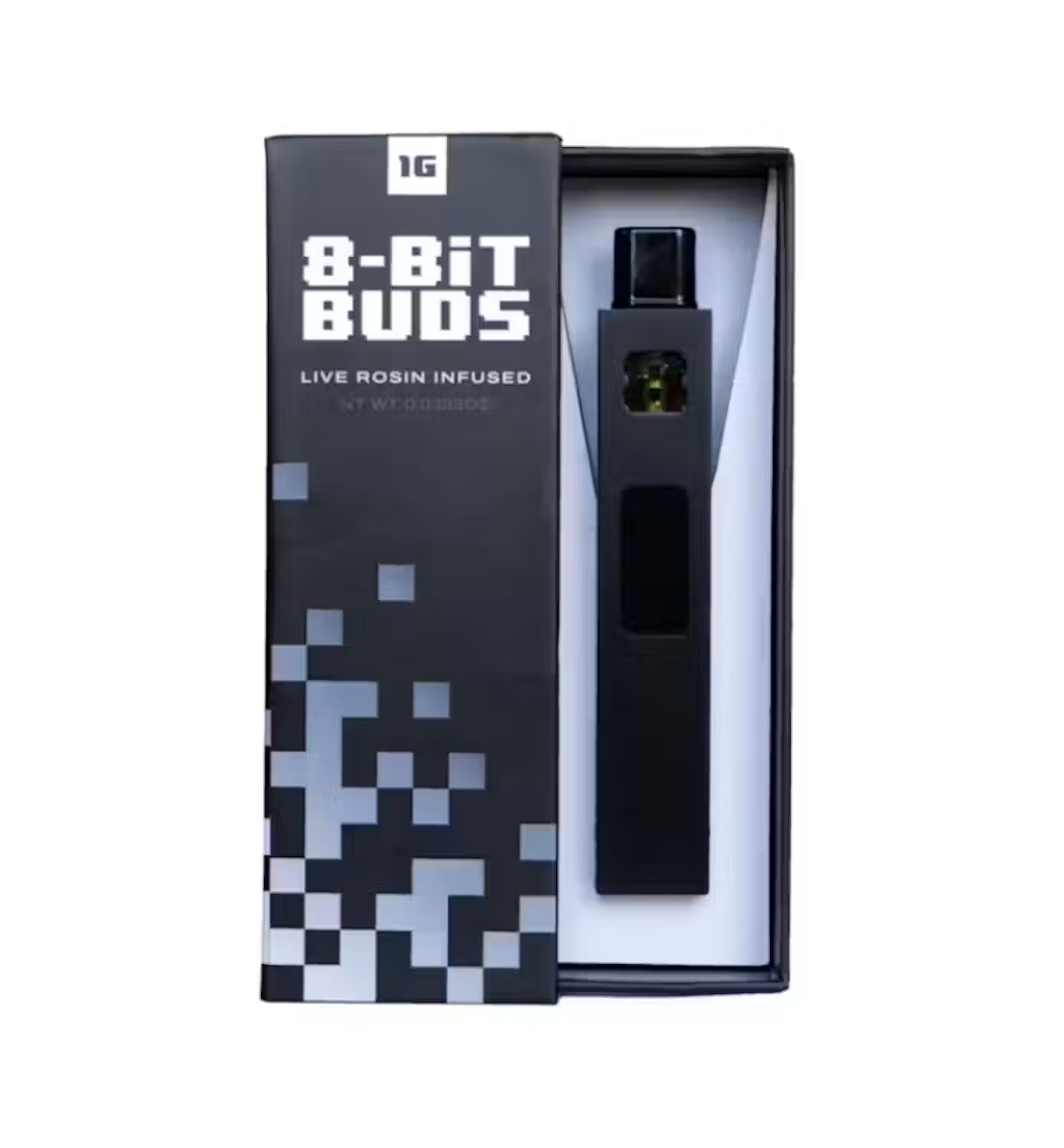 Photograph of product: 8 Bit Buds Rosin Infused AIO 1g - Blue Cheese (I)