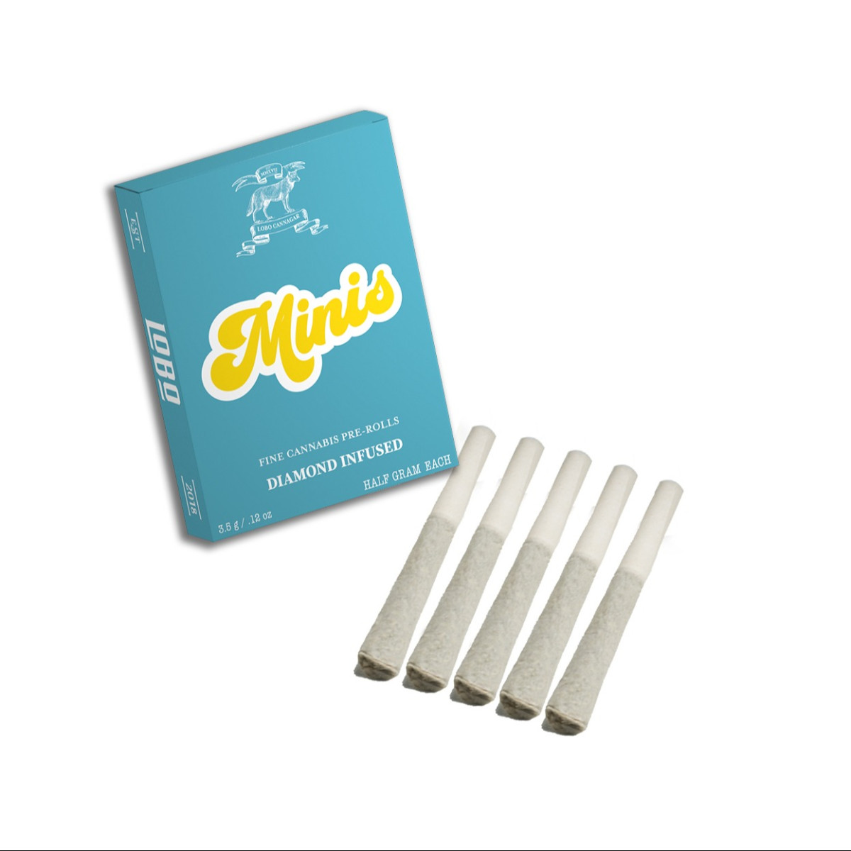 Photograph of product: Lobo Strawana Minis 5pk 0.5 g ea