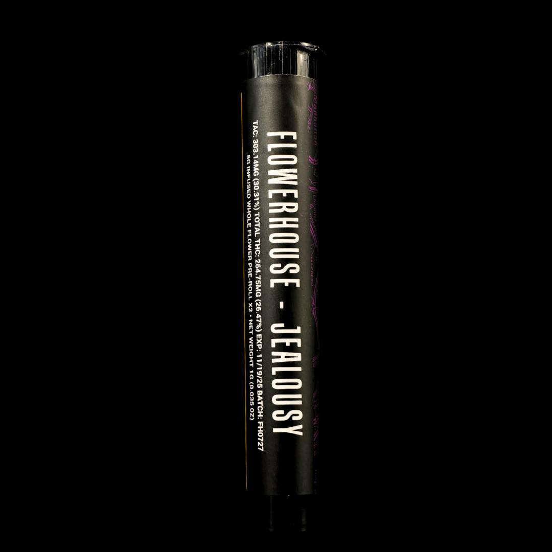 Photograph of product: FlowerHouse | Infused Preroll 2 Pack | Jealousy