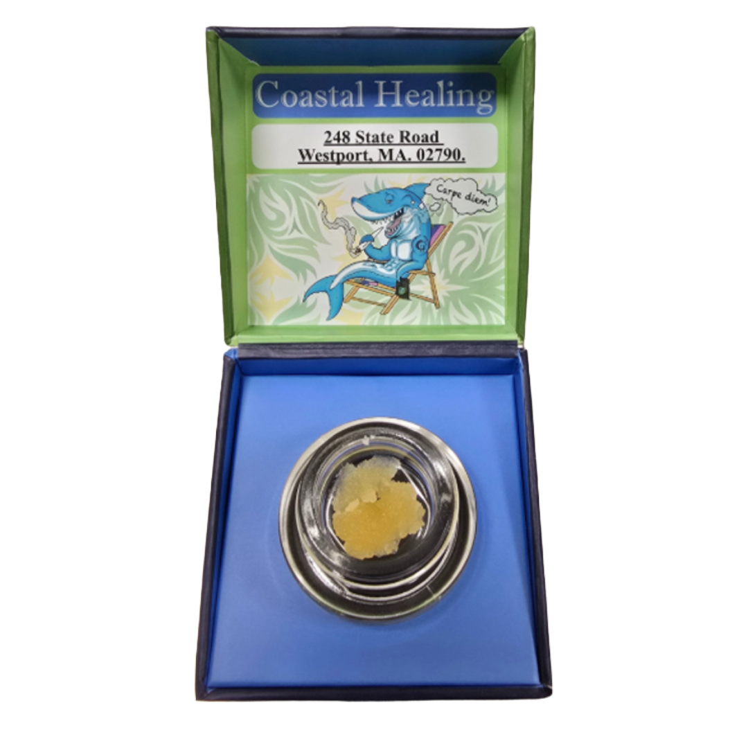 Photograph of product: Lemon Zephyr - 1g Cured Resin Badder - Coastal Healing