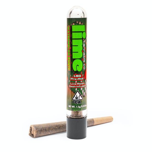 Photograph of product: Lime - Watermelon Runtz Infused Preroll 1.75g