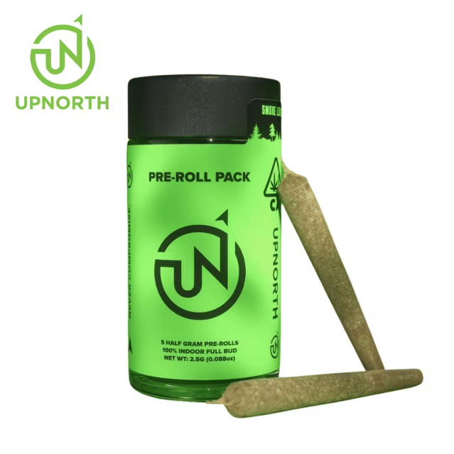 Photograph of product: UpNorth - Strawberry Cough - Pre-Roll Pack - 2.5g - 