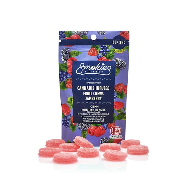 Photograph of product: Jamberry | 100mg CBN:100mg TH-oui Fruit Chews