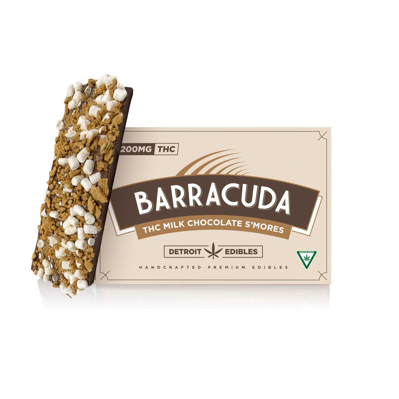 Photograph of product: Detroit Edibles Barracuda Bar Smores 200mg