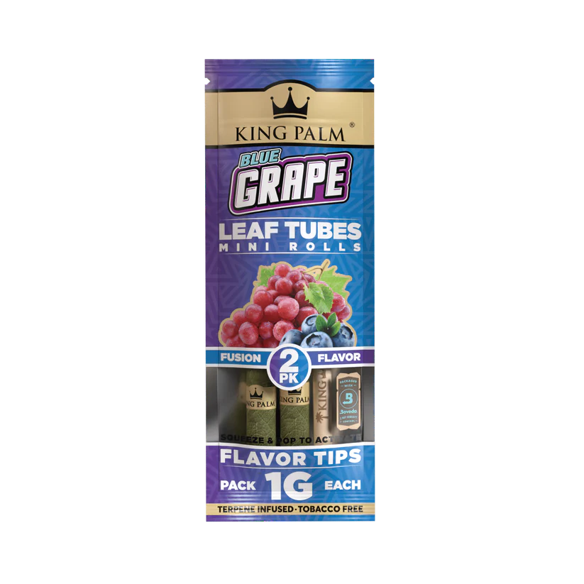 Photograph of product: 2pk Palm Leaf Wraps Blue Grape Terps