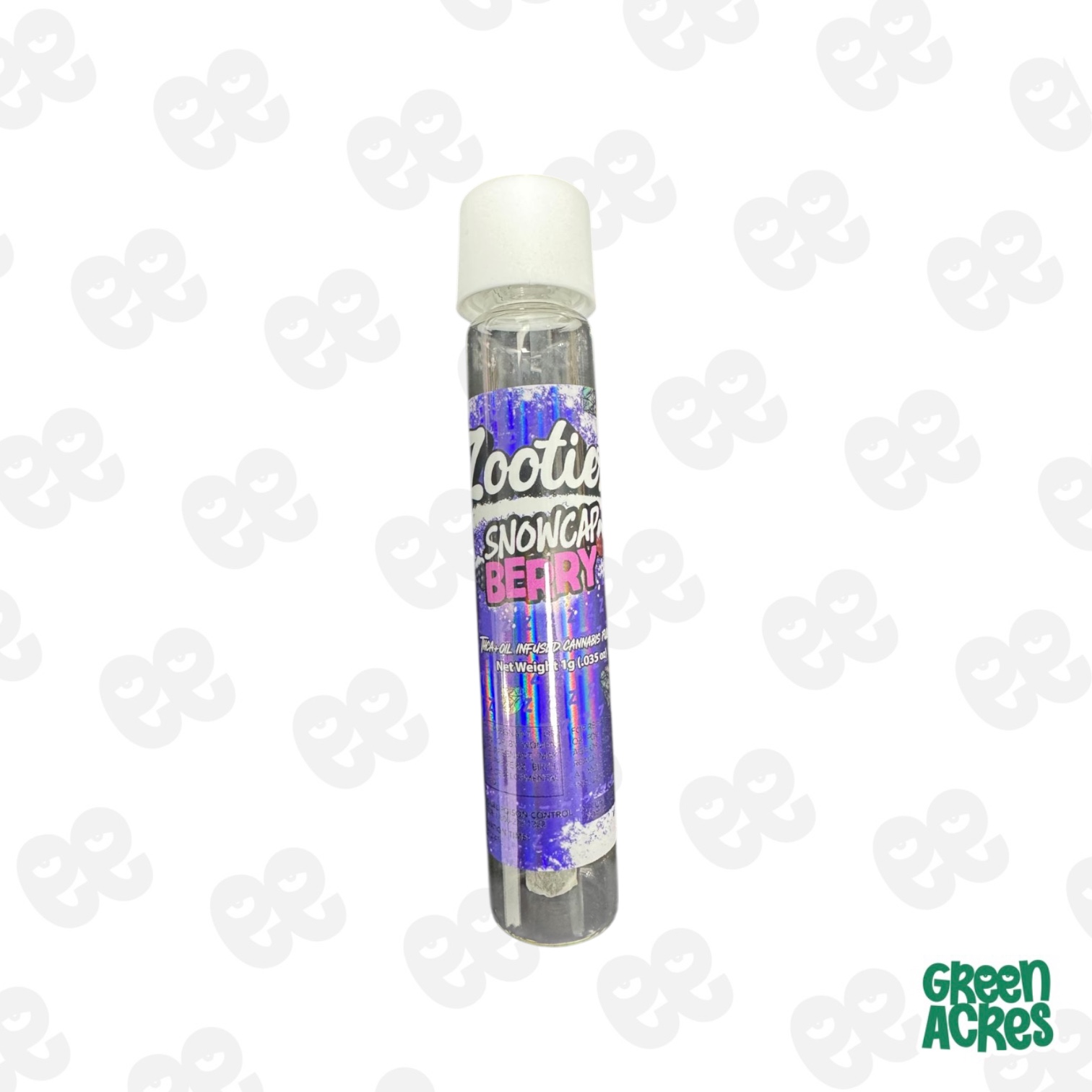 Photograph of product: Zooties: Snowcap Berry 1G Infused Pre-Roll