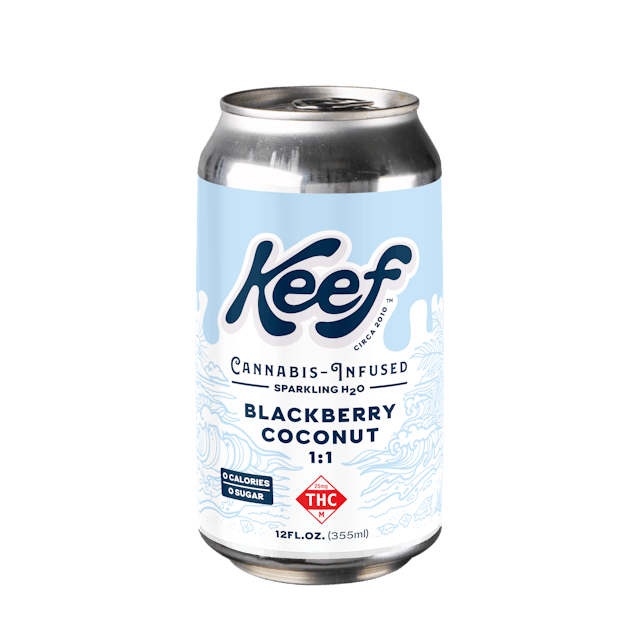 Photograph of product: Blackberry Coconut | Sparkling H2O 1:1| 25mg Drink