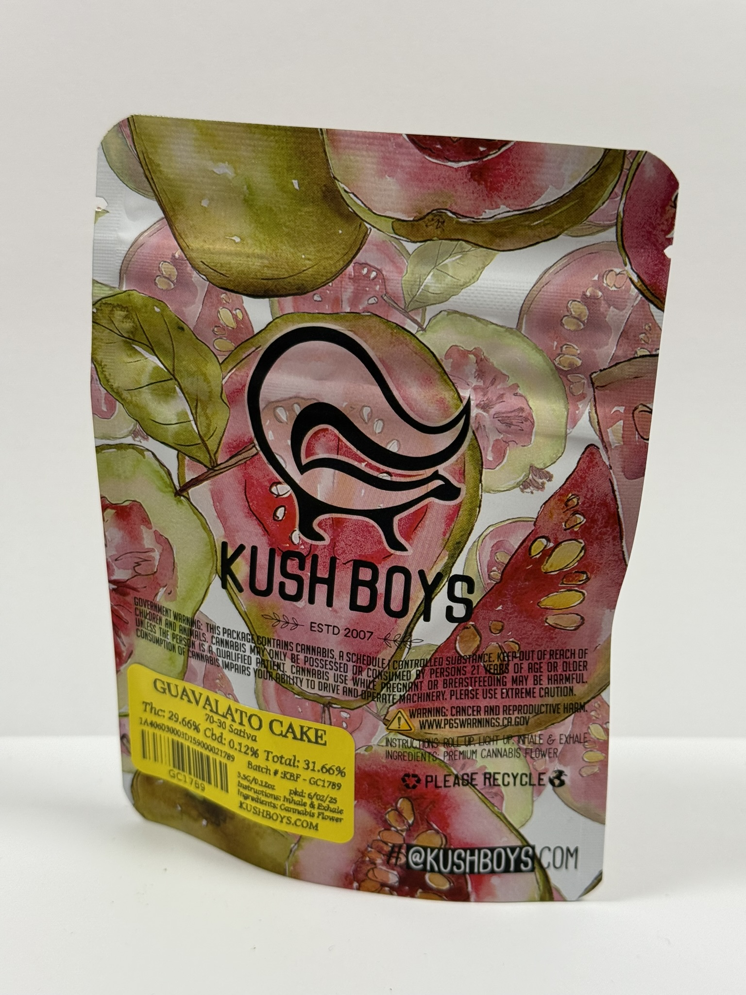 Photograph of Product: Guavalato Cake - Kush Boys - 3.5g