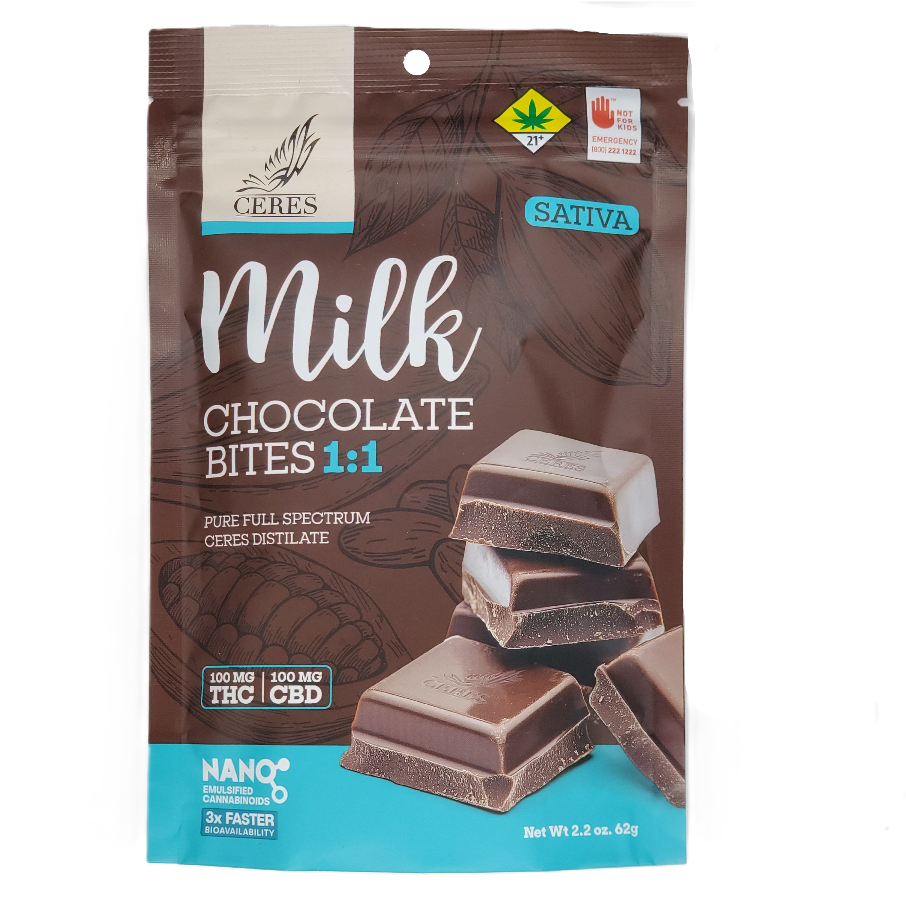 Photograph of product: Ceres Chocobites Oui'd Milk 1:1 10pk