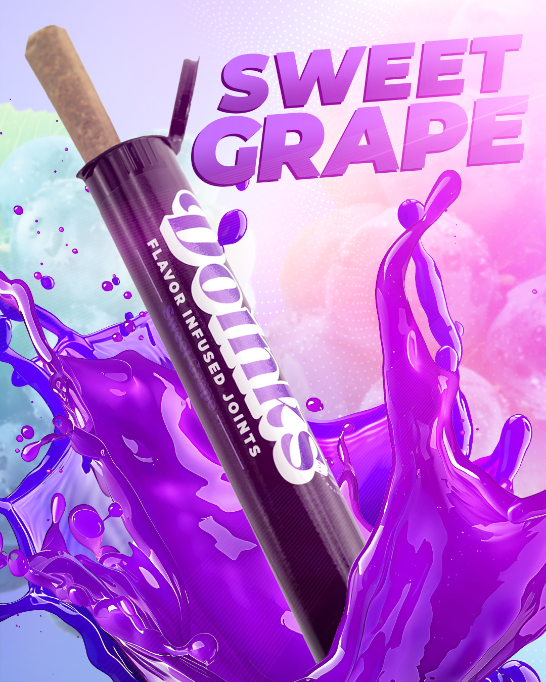 Photograph of product: Doinks | Sweet Grape (I-H) Infused Pre Roll | 1g