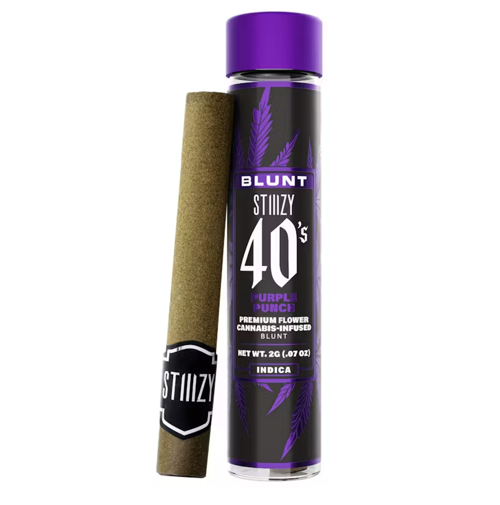Photograph of product: STIIIZY 40's Infused Blunt 2g - Purple Punch (I)